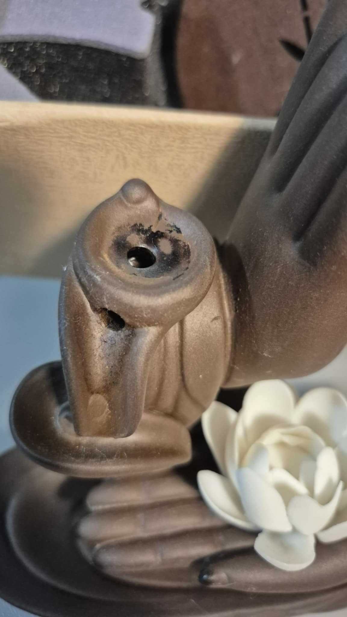 Kadzidło Wodospad Ręcznie robione Ceramiczne Lotos Budda Ręka