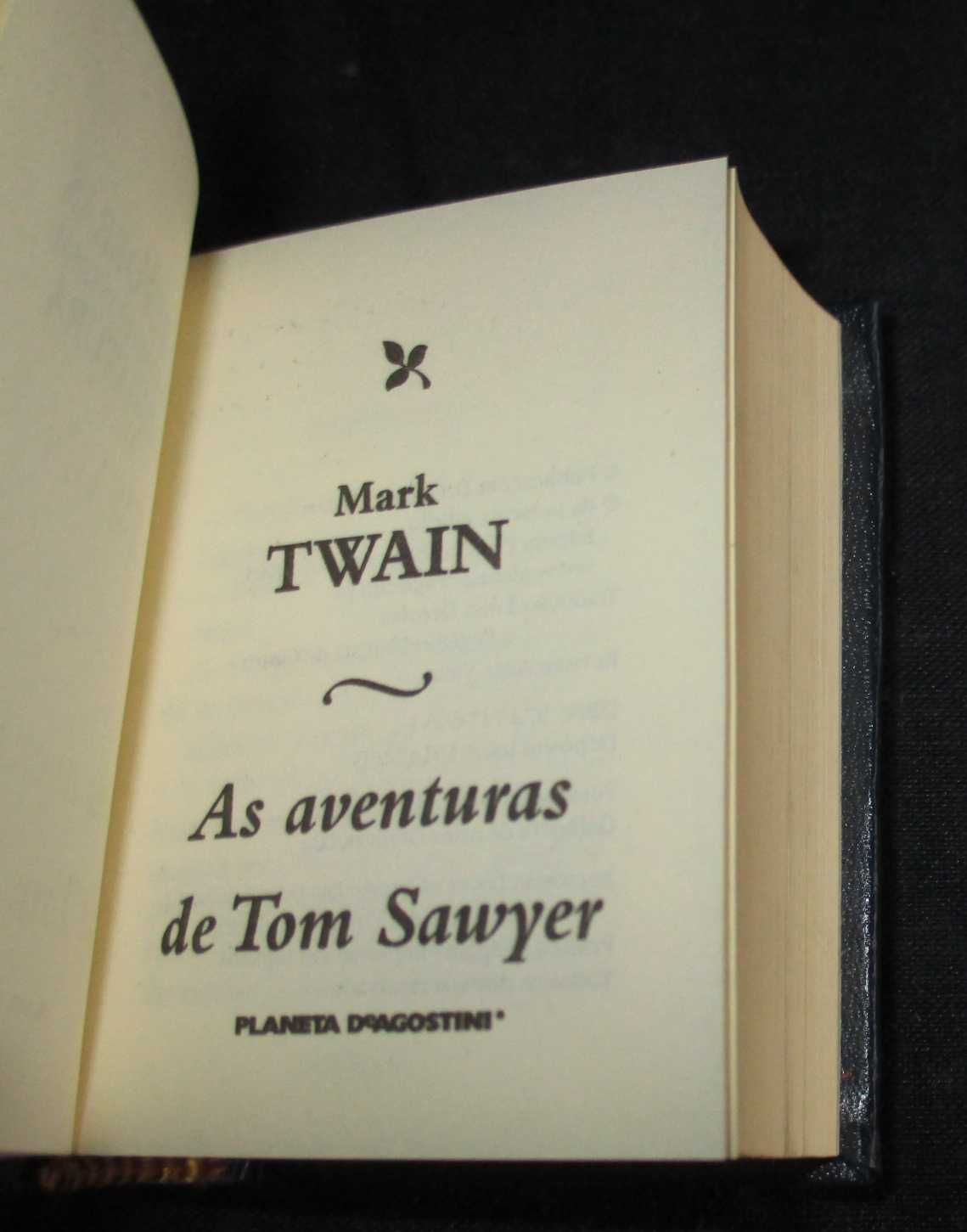 Livro em miniatura Aventuras Tom Sawyer Mark Twain