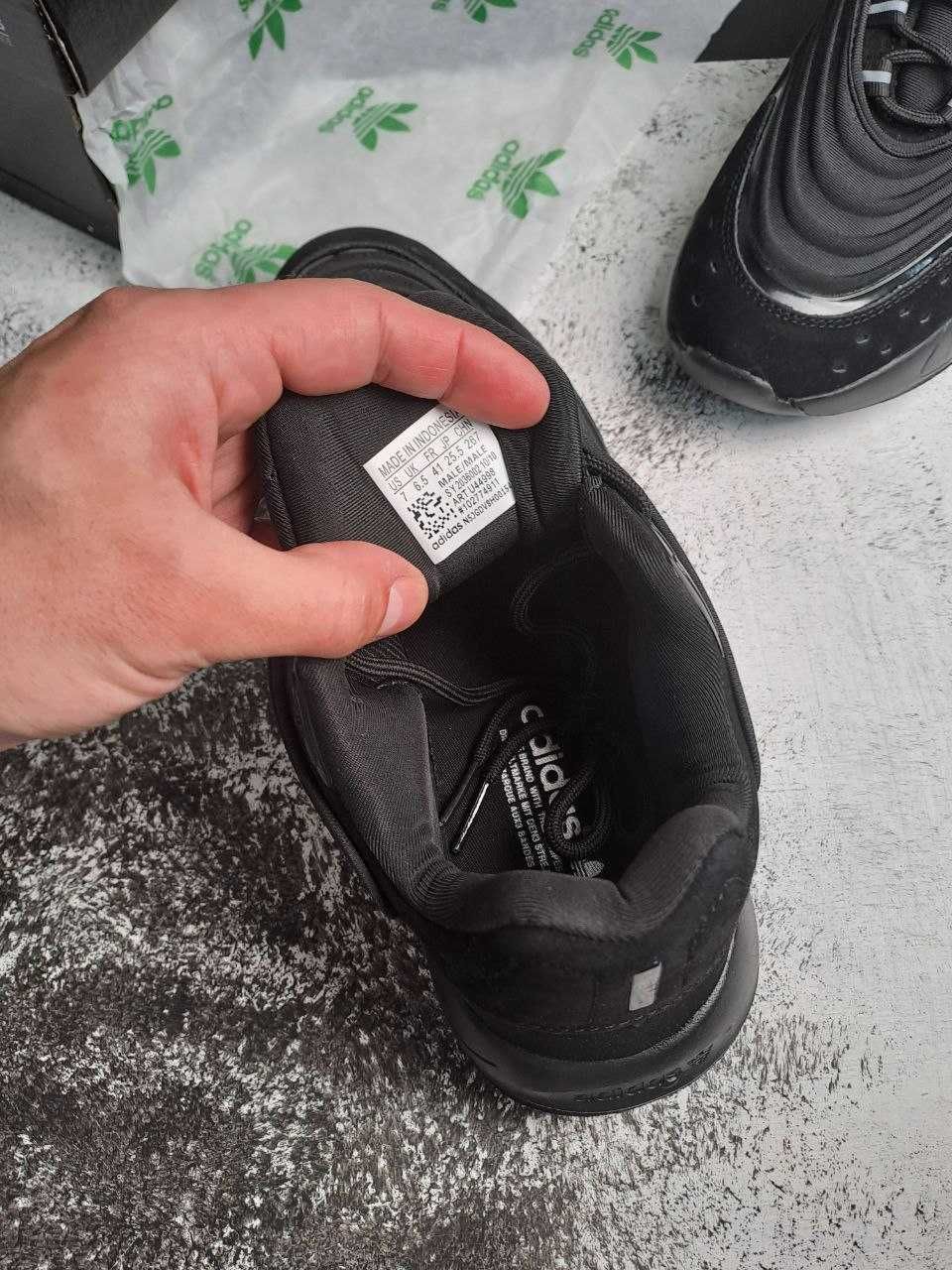 СКИДКА! 41 (25,5см) Adidas Ozelia Black адидас озеля озелі чорні адіки