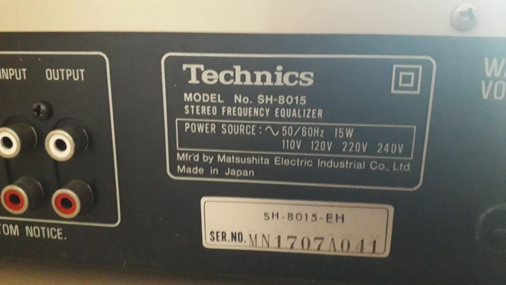 Technics sh 8015 korektor graficzny