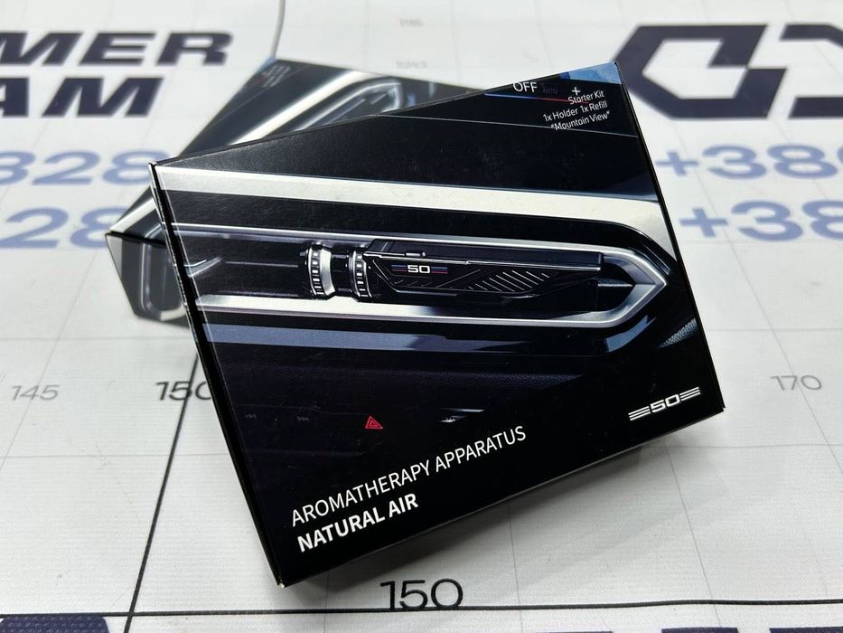 Ароматизатор BMW БМВ Natural Air NEW Black змінні картриджі