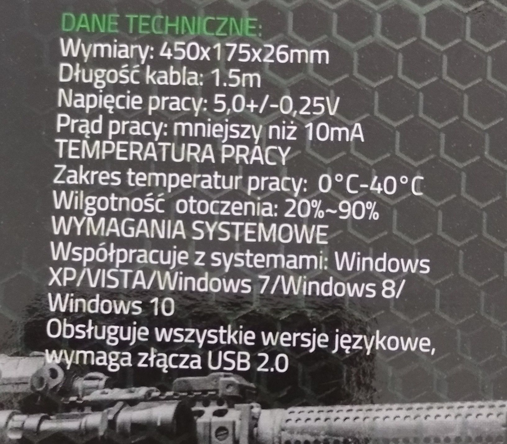 Klawiatura gamingowa Esperanza KX201