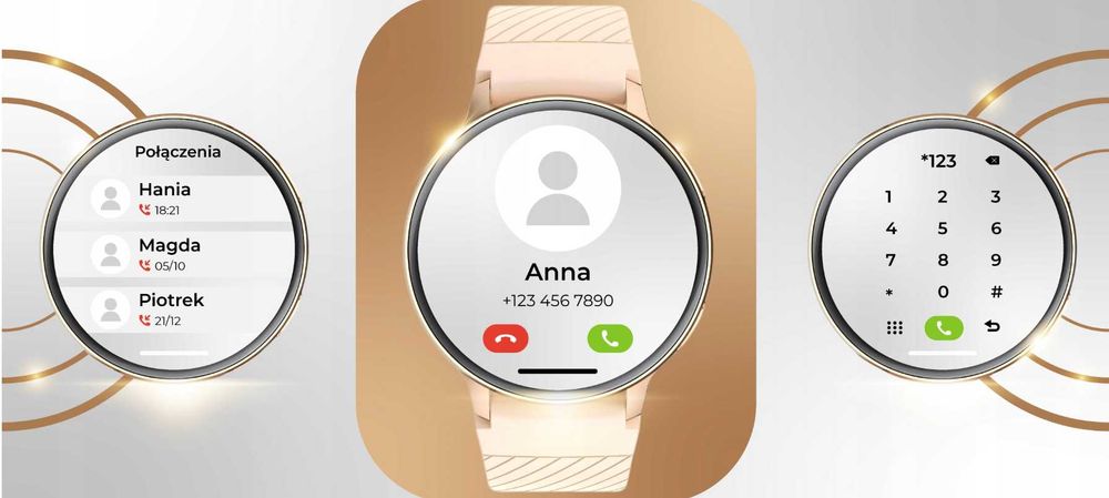 Smartwatch Damski Zegarek Rozmowy Powiadomienia Sport Zdrowie - OKAZJA