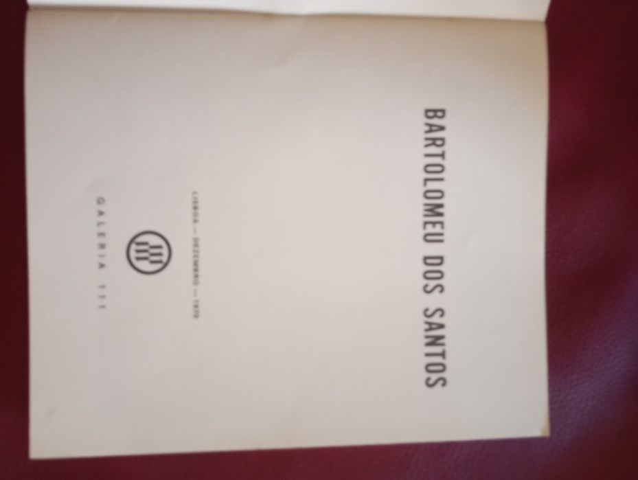 Bartolomeu Cid dos Santos Catálogo da Exposição  na Galeria 111, 1970