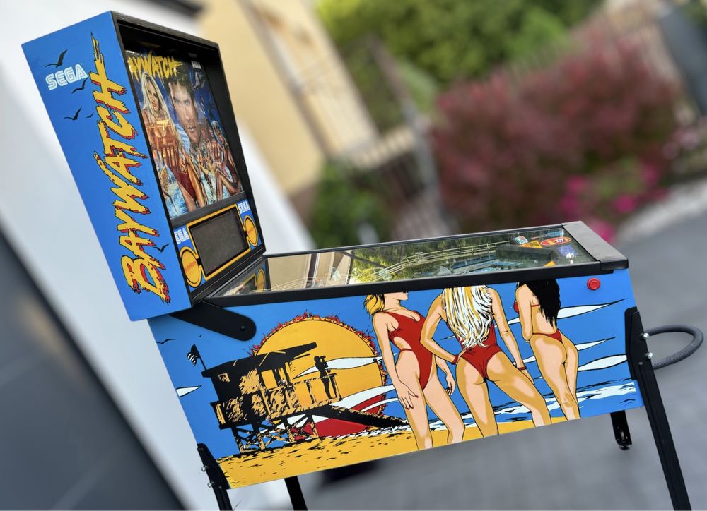 Fliper BAYWATCH pinball flipper Sega bardzo ladny