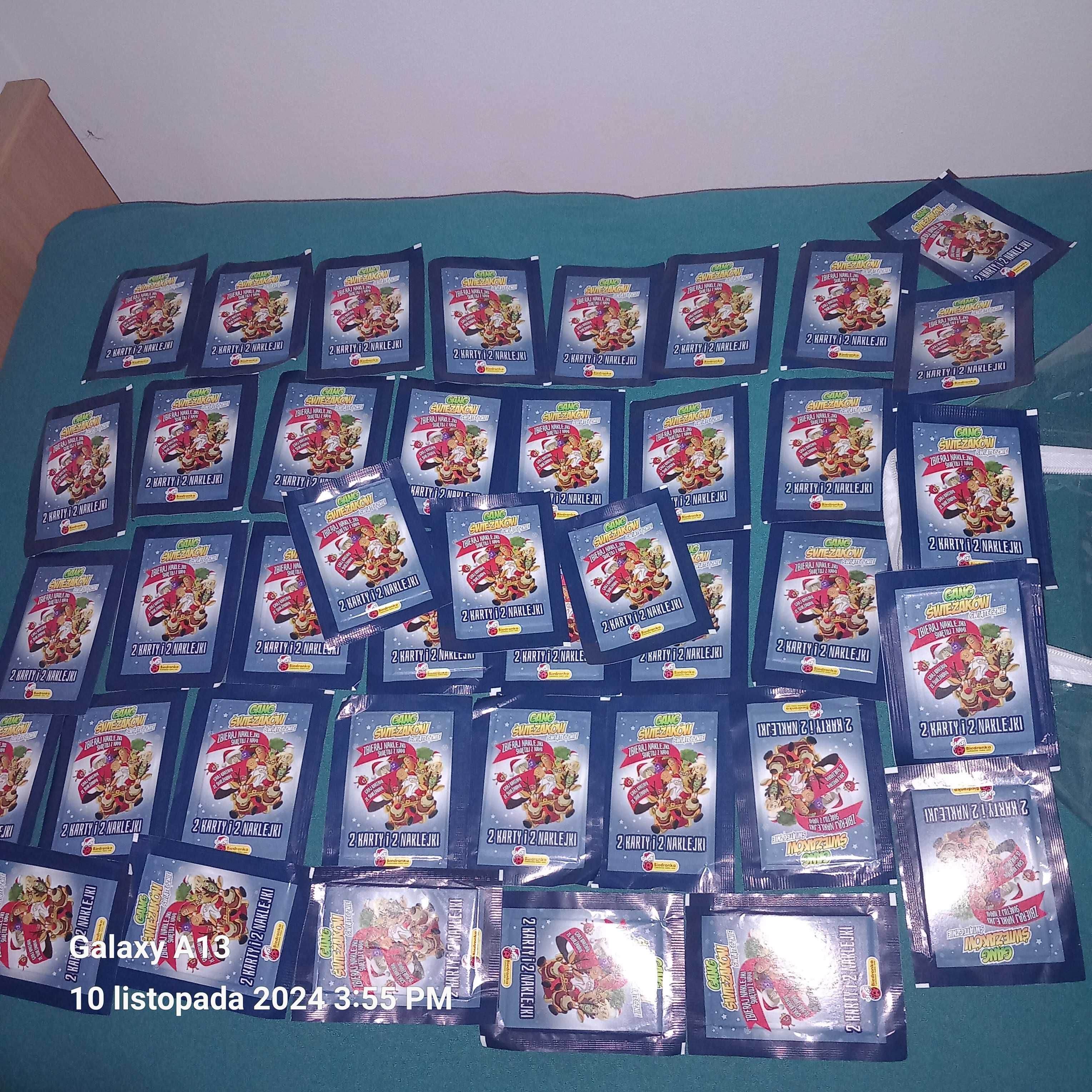 Gang swierzakow 2naklejki 2 karty 43 komplety