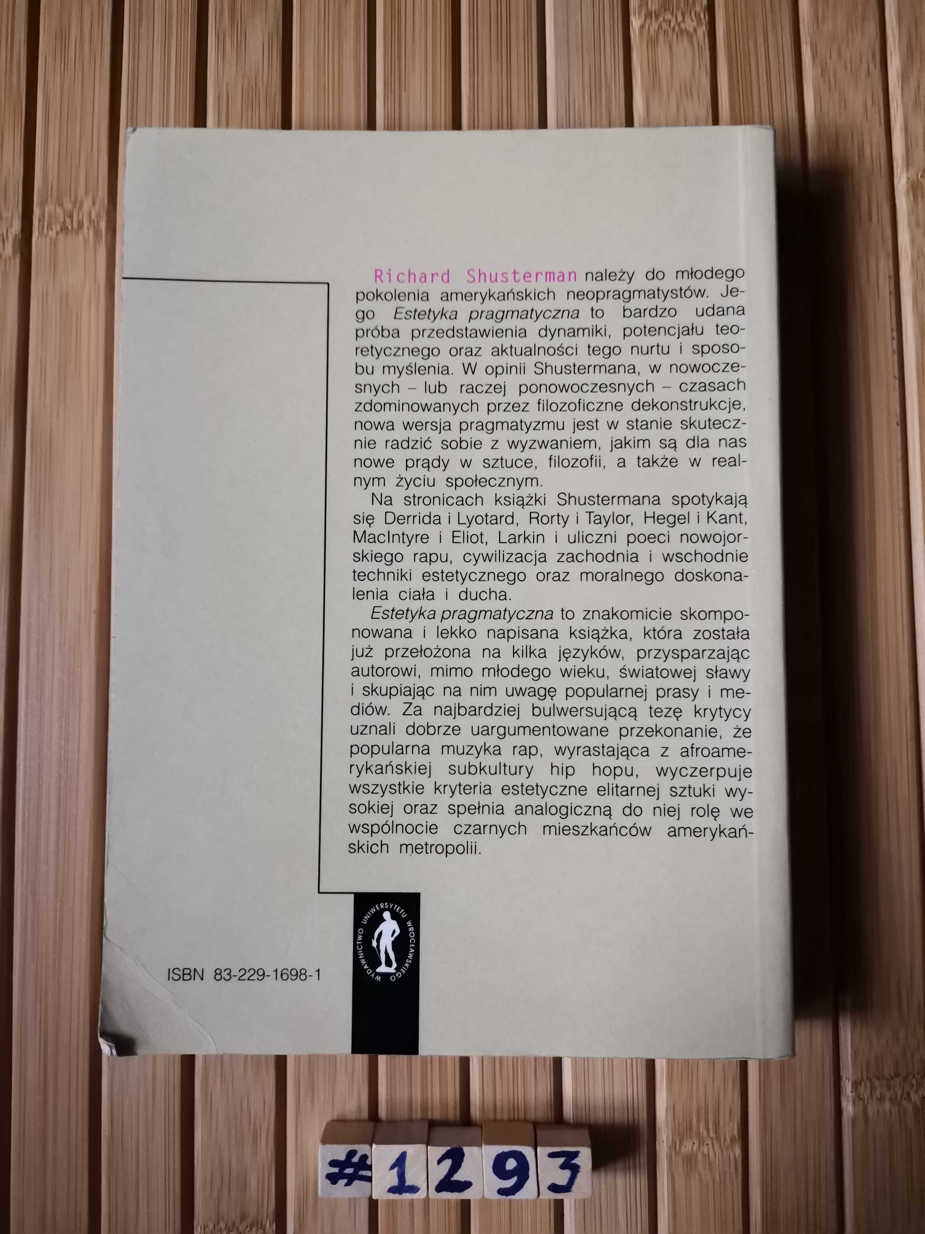 Shusterman Estetyka pragmatyczna Real foty