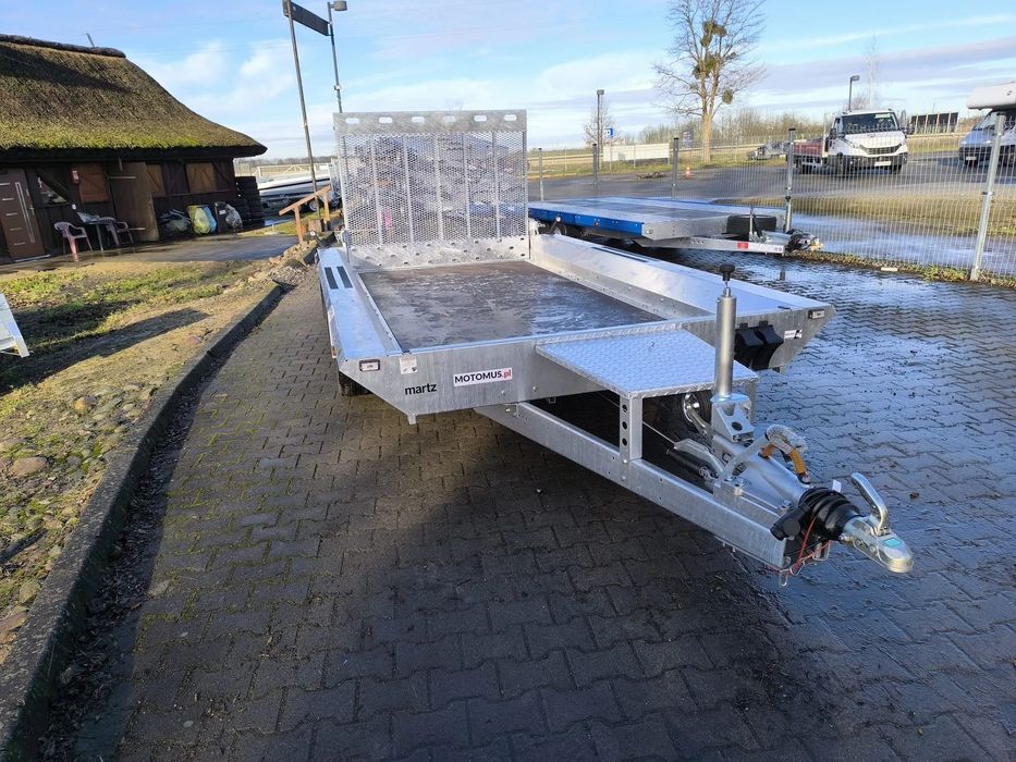 Martz Przyczepa Martz Bau 400x180 3500kg 3 osie pod sprzęt budowlany dostawa  Nowa Przyczepa Martz Bau 400x180 3,5T DMC 3 osie mocna dostawa pod dom