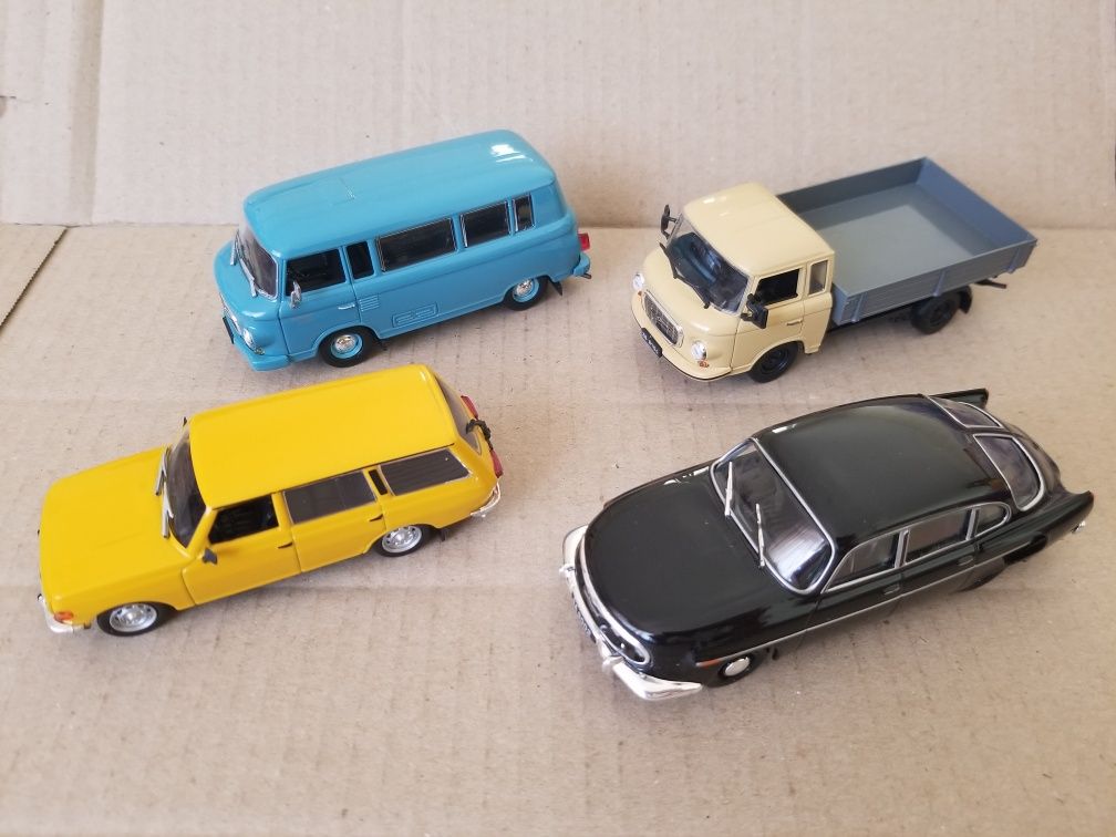 Машинки Tatra 603, Wartburg 353, Barkas B1000, Barkas Pick Up автолеге