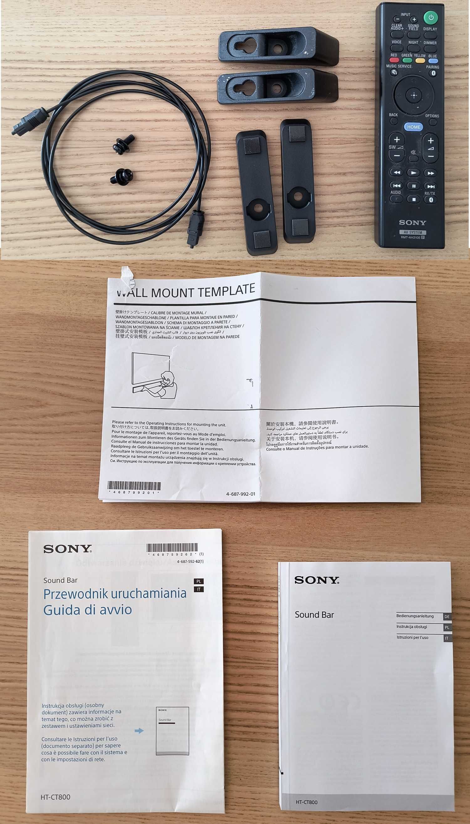 Soundbar Sony HT-CT800 - 3 HDMI + HDMI ARC, HDCP 2.2