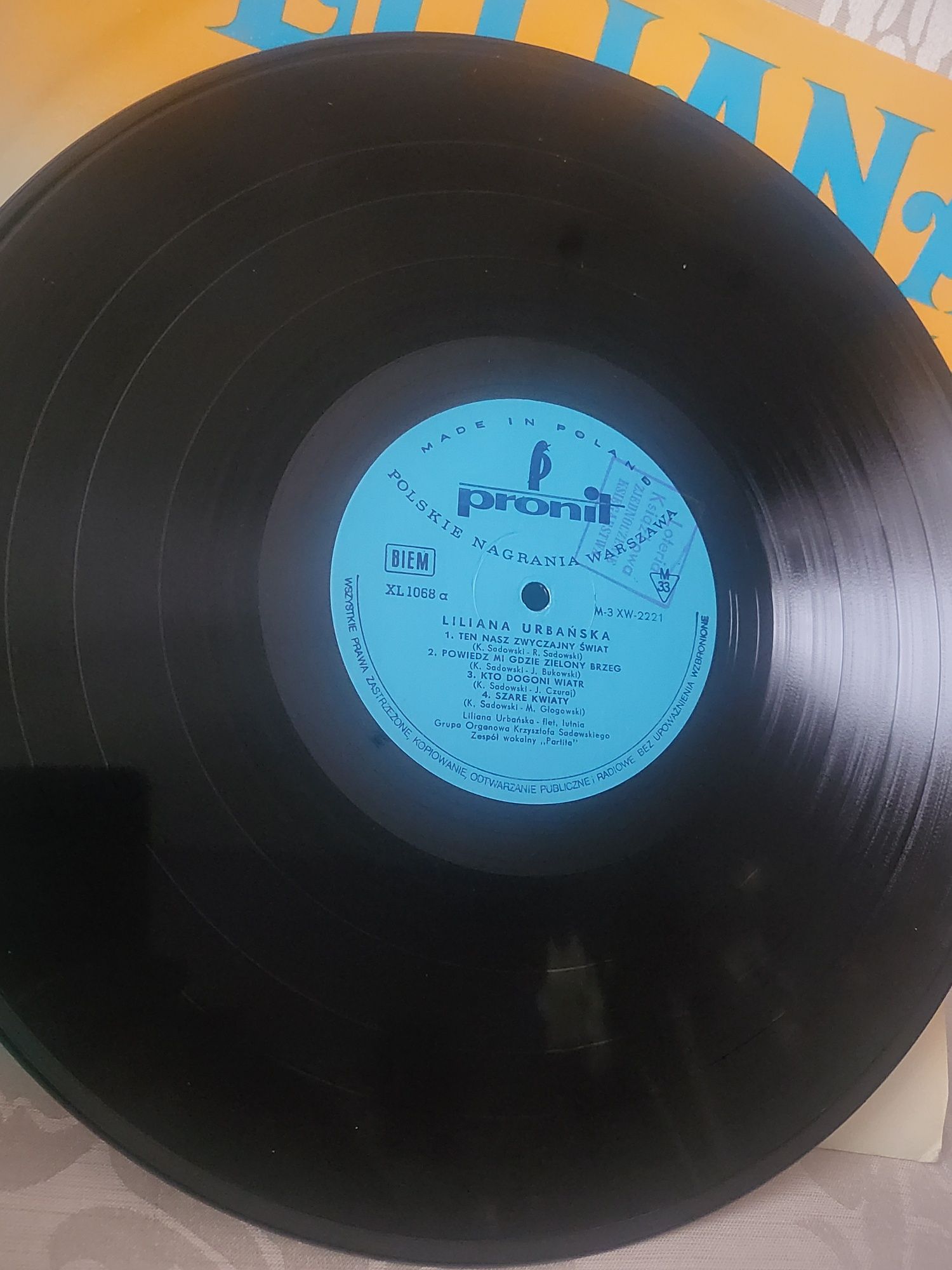 Nieużywana, nieodtwarzana płyta vinyl LILIANNA URBANSKA -Pronit 74 r