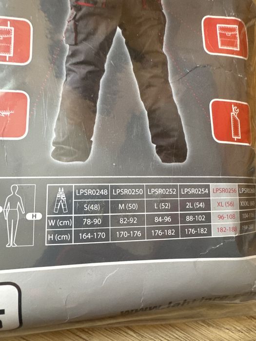 Spodnie ogrodniczki nowe Lahti Pro xl(56)