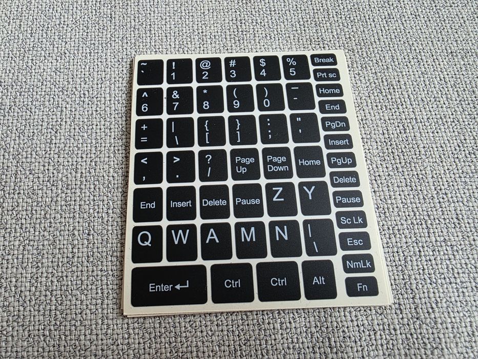 Naklejki na klawisze / klawiaturę laptopa Dell / Lenovo / HP