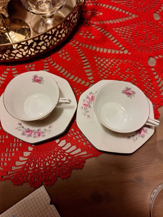 Zestaw porcelany Victoria Czechoslovakia w stylu Art deco