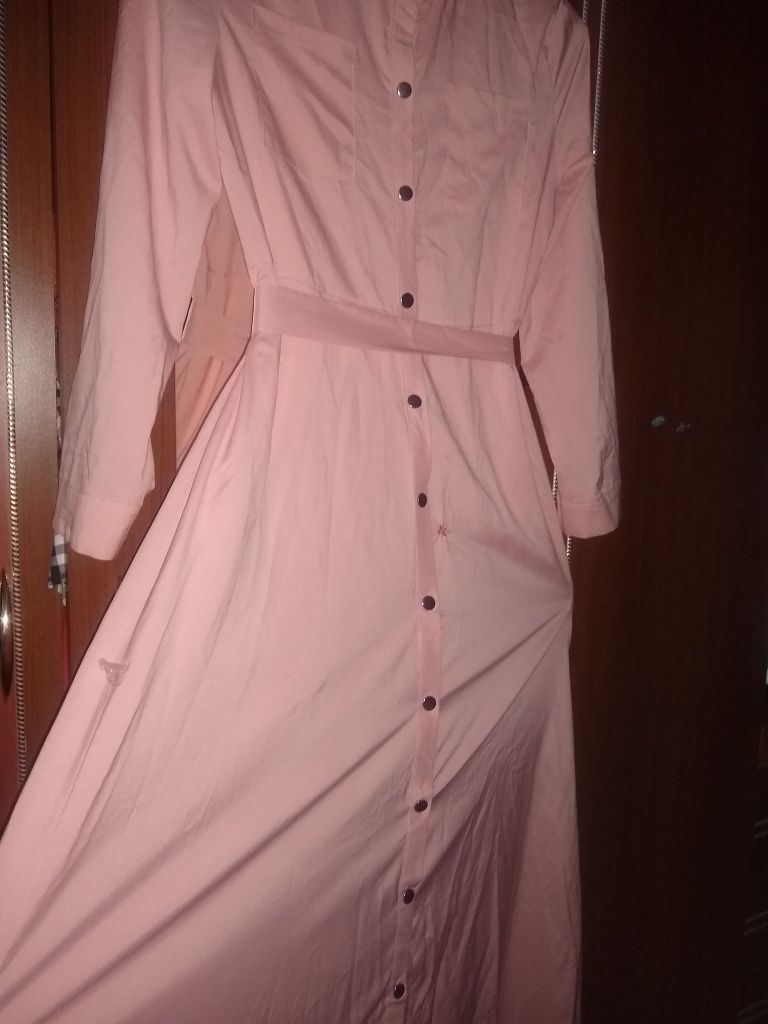 Плаття максі М рожеве