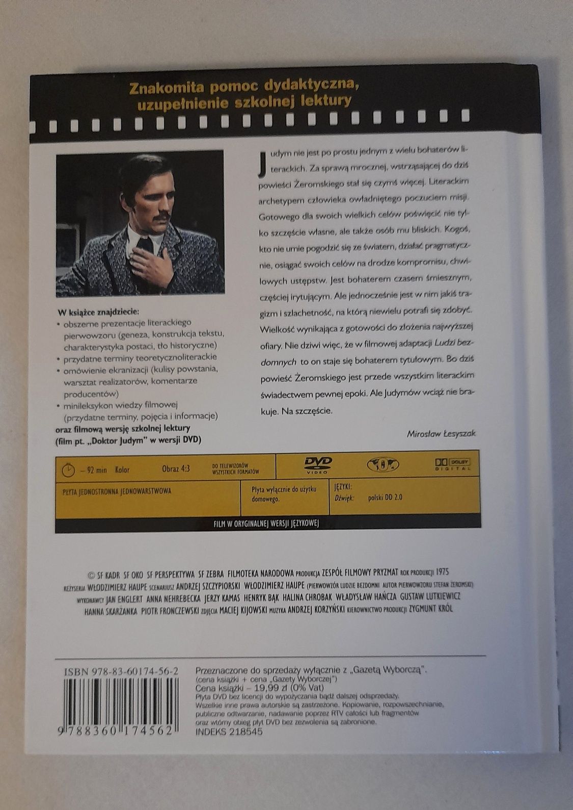 Film DVD z opracowaniem lektury szkolnej Ludzie bezdomni.