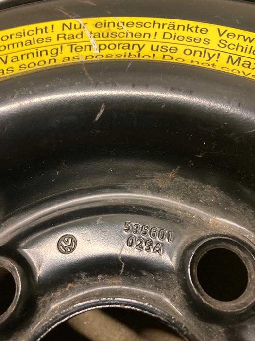 Koło dojazdowe AUDI VW SKODA 4x100 ET40 535.601.025A 125\70R15