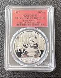 Срібна монета Панда 2017 Panda PCGS MS69