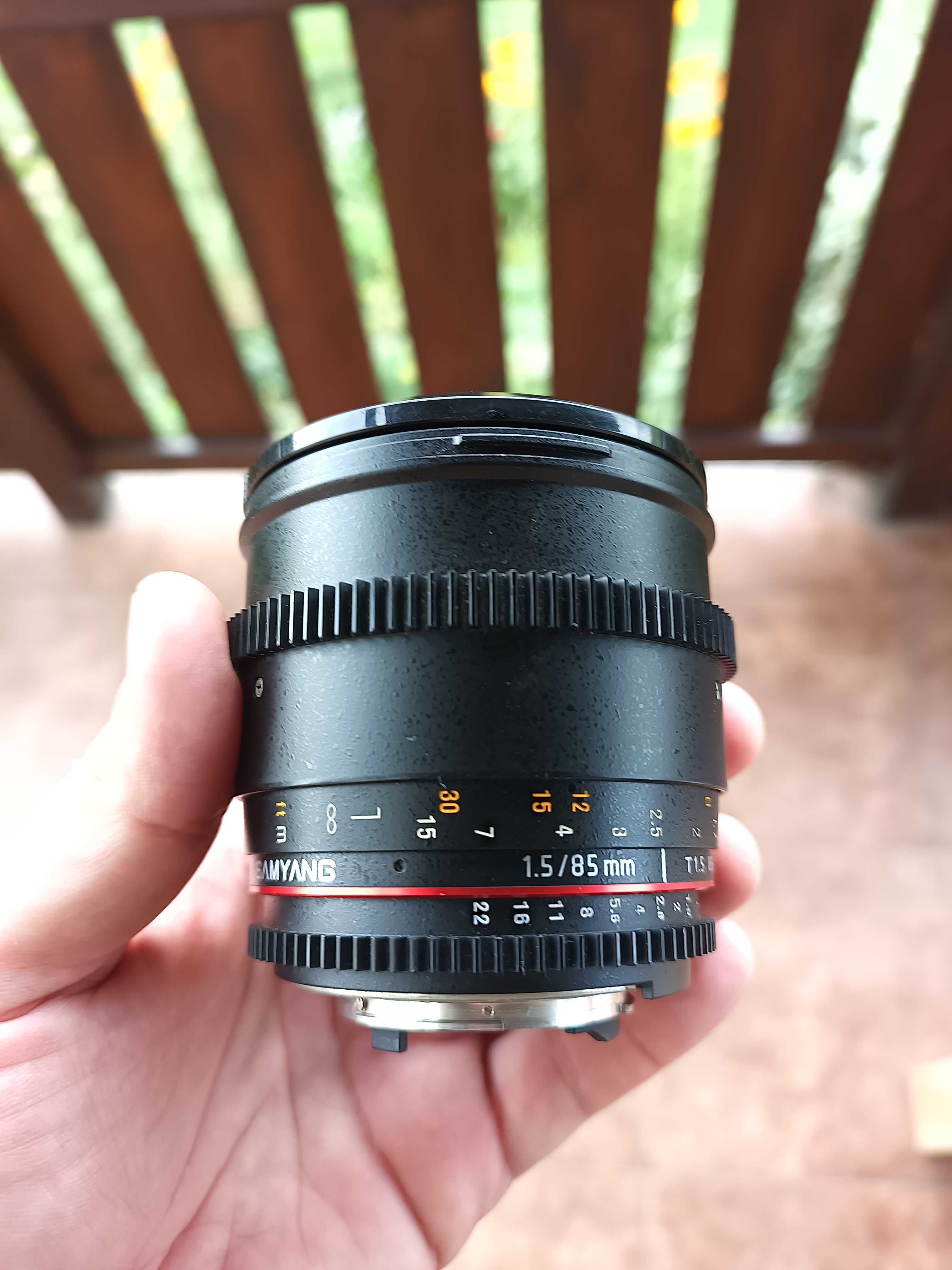 Obiektyw Samyang 85mm T1.5. Do Nikon