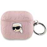 Etui Karl Lagerfeld Monogram Karl Head na AirPods 3 - różowe