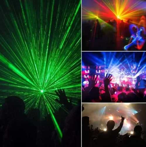 Світловий прилад для світлового шоу 4 в 1  Лазер Дерби Стробоскоп