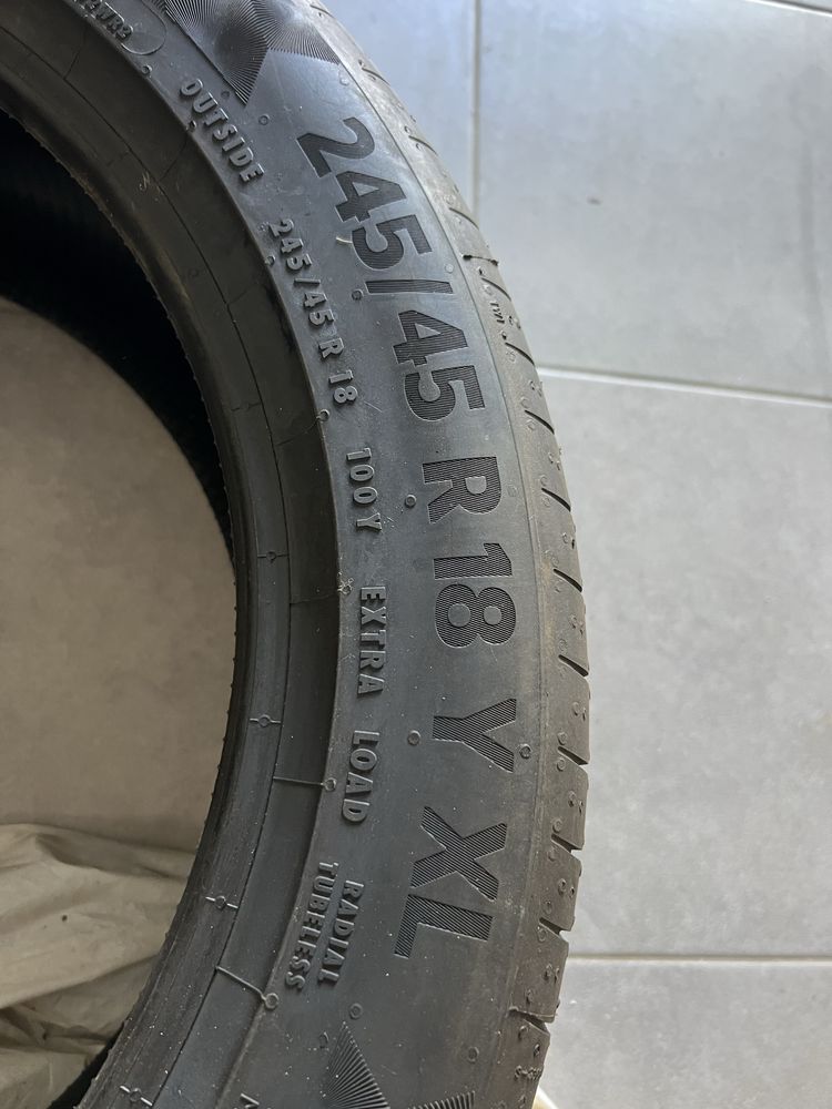Nowe opony letnie Continental 245/45 r18
