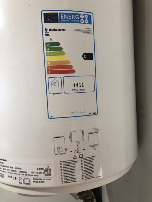Termoacumulador eletrico Vulcano
