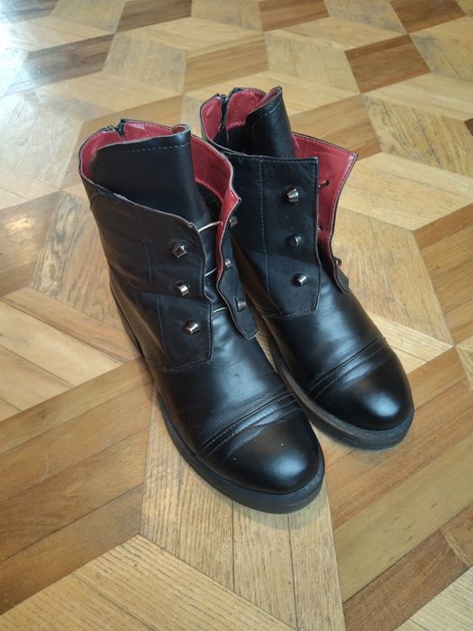 39 Кожаные ботильоны ботинки ботиночки