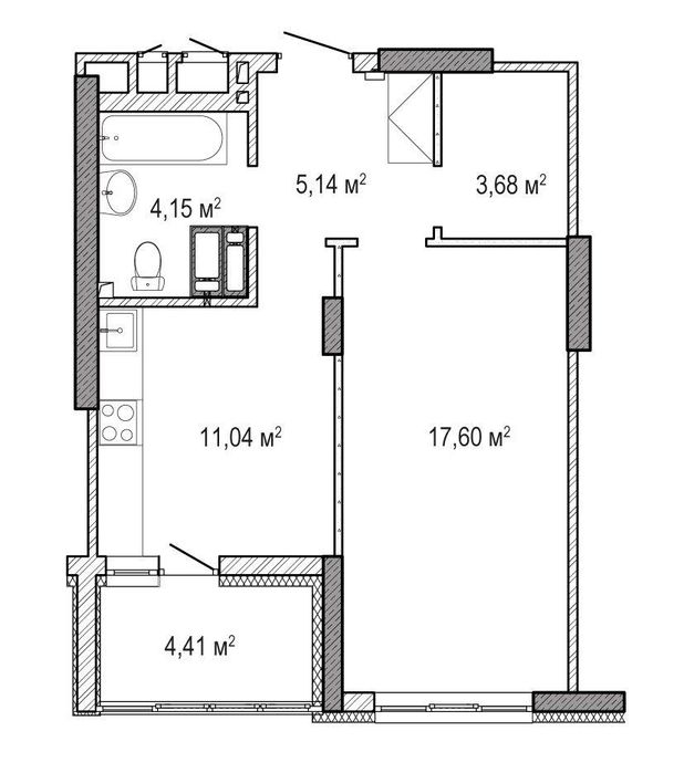 Продам 1-кімнатну квартиру 5 поверх в ЖК «Krona Park 2», Бровари. DM