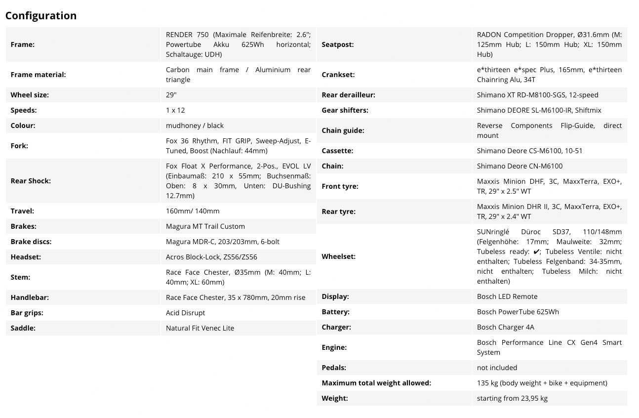 RENDER 8.0 625 – roz.M / Bosch CX /Fox/Shimano XT–jak nowy! Gwarancja!
