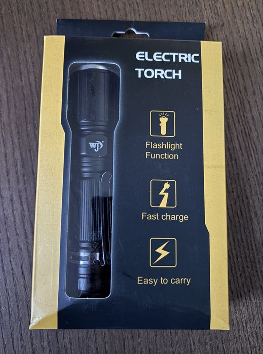 Latarka taktyczna WJ-7189 ze światłem czerwonym oraz akumulatorem