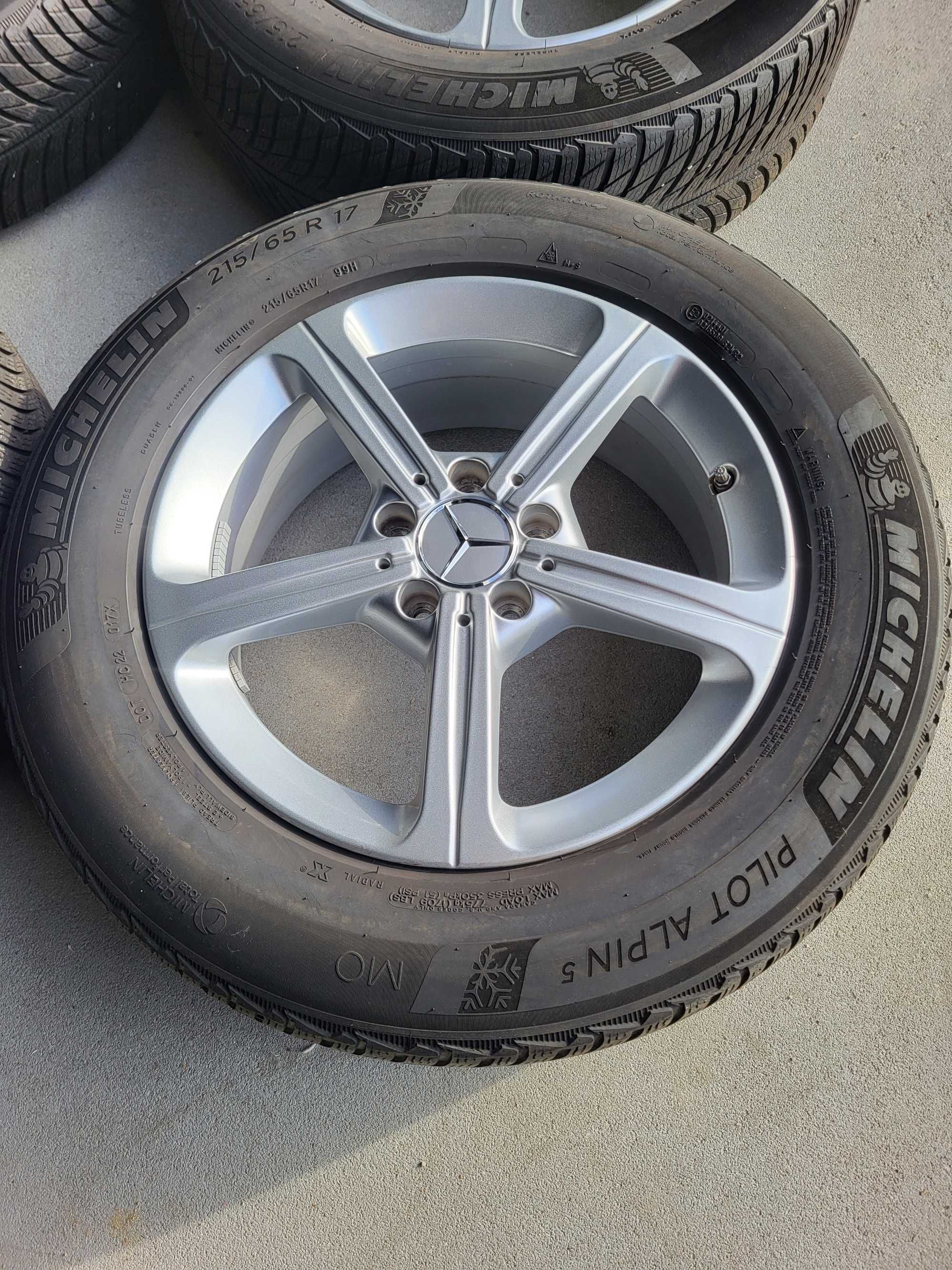 [K127] Koła zimowe 17 Cali 5x112 Michelin 215/65/17 Mercedes 21r