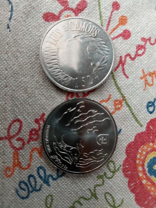 Moedas 5€ camões e fenix