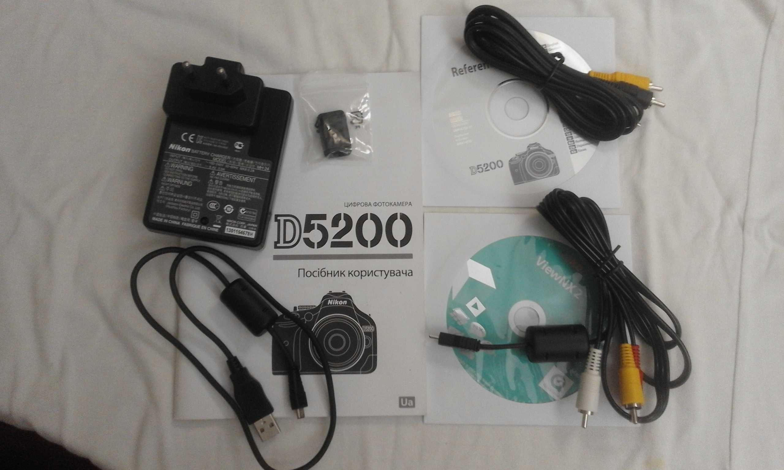 Nikon D5200 18-55VR Kit Фотоаппарат.