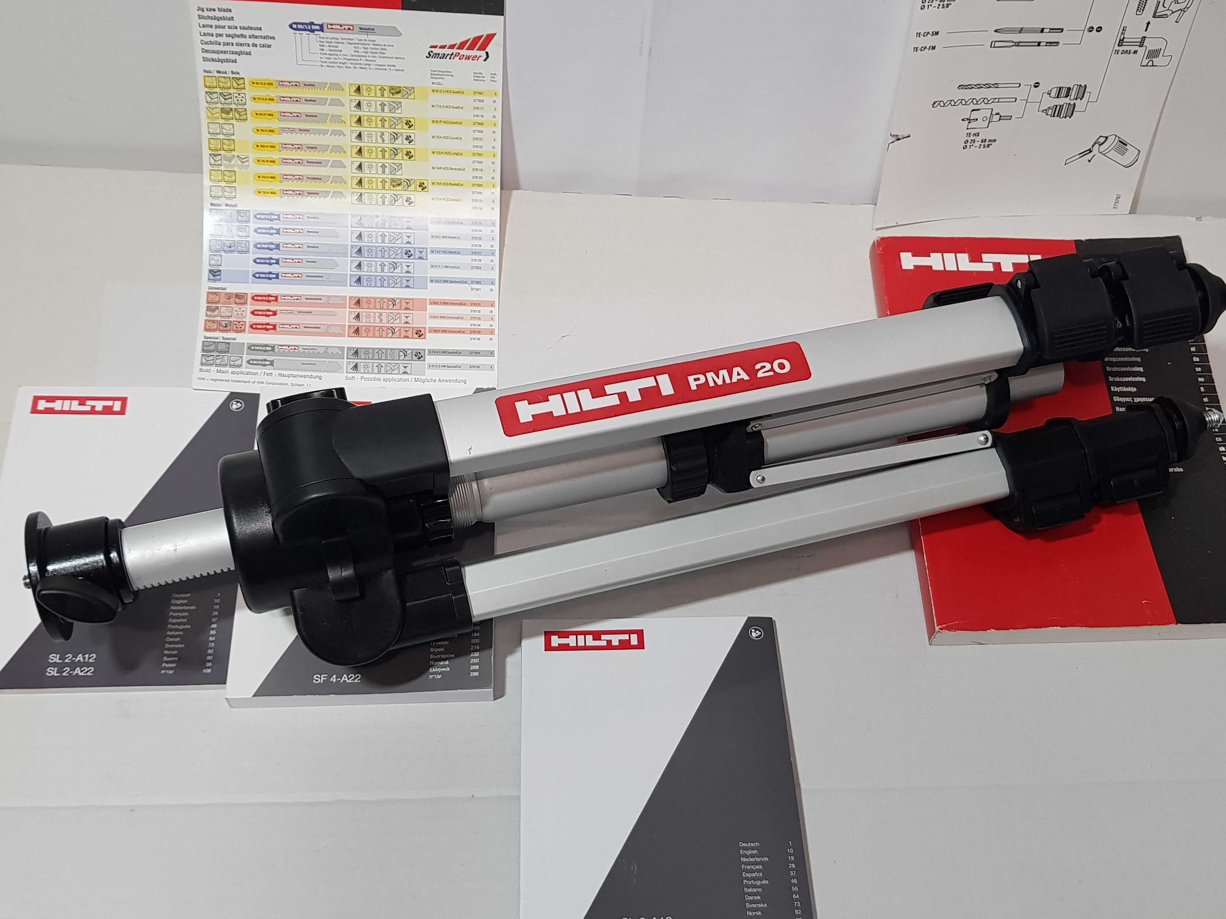 Statyw 1.2m HILTI PMA 20 do laser krzyzowy niwelator PMC,PM 4 PML 32