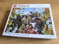 Puzzle King 1000 Koty w ogrodzie