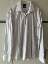 Biała gładka koszula XL