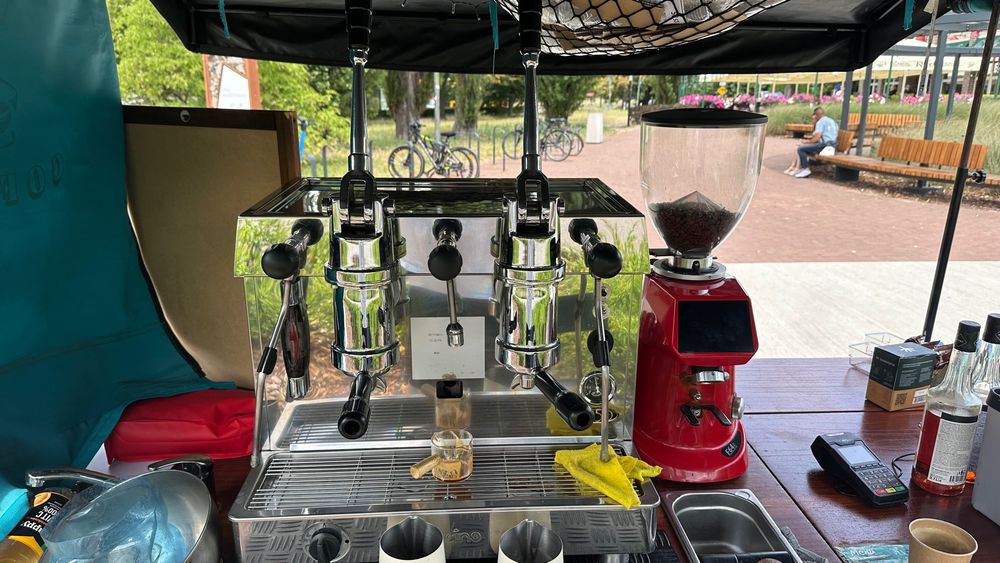 Ekspres do kawy kolbowy Fracino , Fracino retro 2 LPG