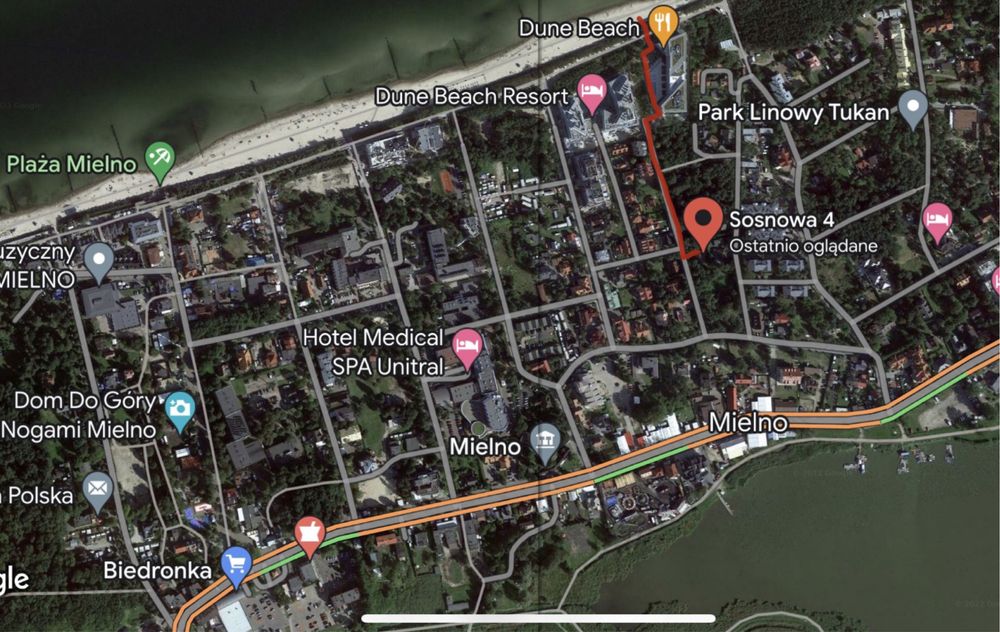 Wynajem Apartamentu w Mielnie  Czarna Perla 200 m od plaży