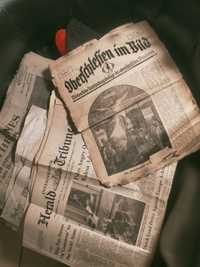 Stare gazety z różnych stron świata i z przełomu wieku