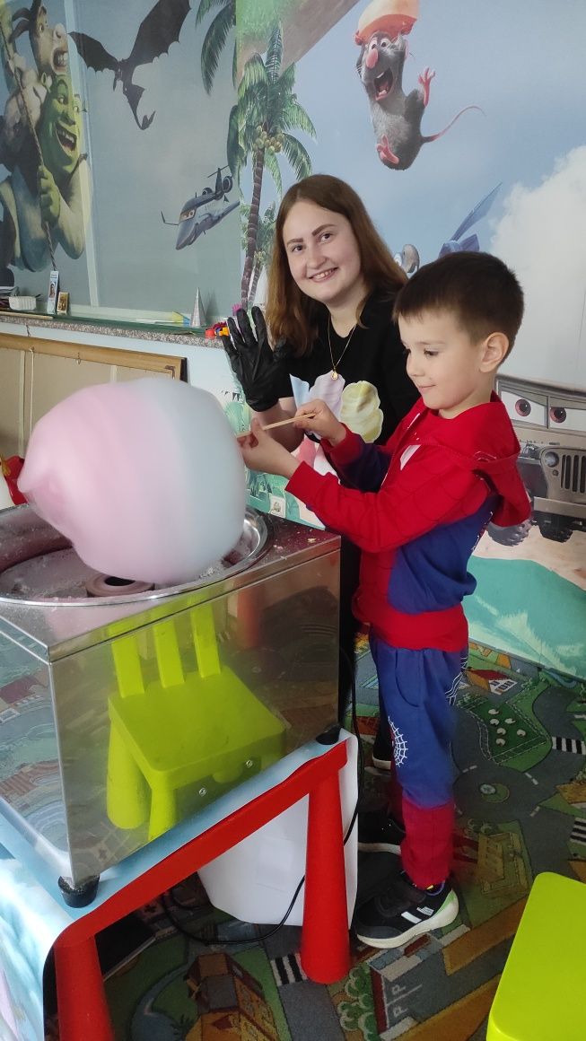 Солодка вата Львів | Найсмачніша кольорова та біла солодка вата