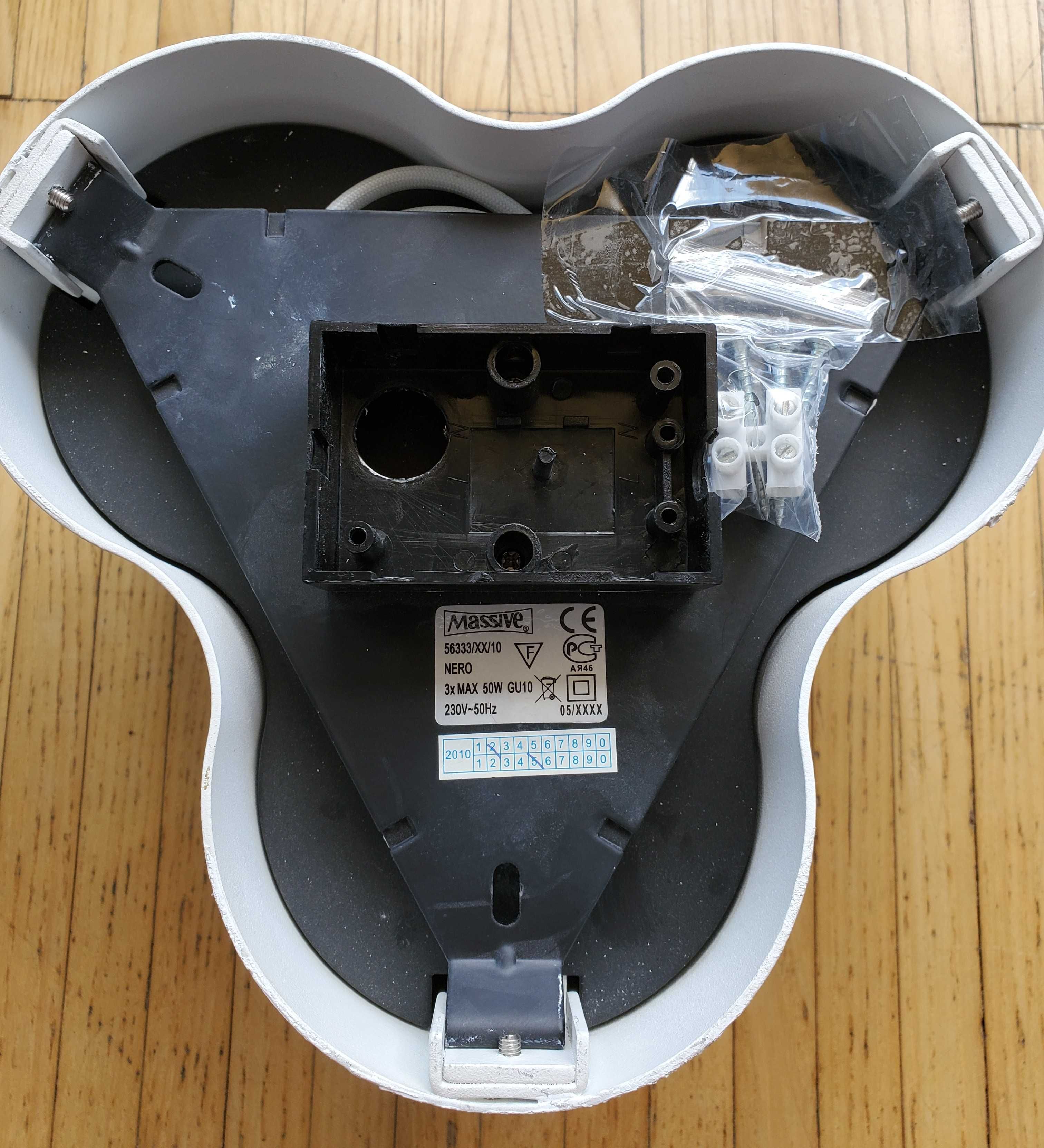 Lampa Sufitowa Massive Nero 3x GU10 230V