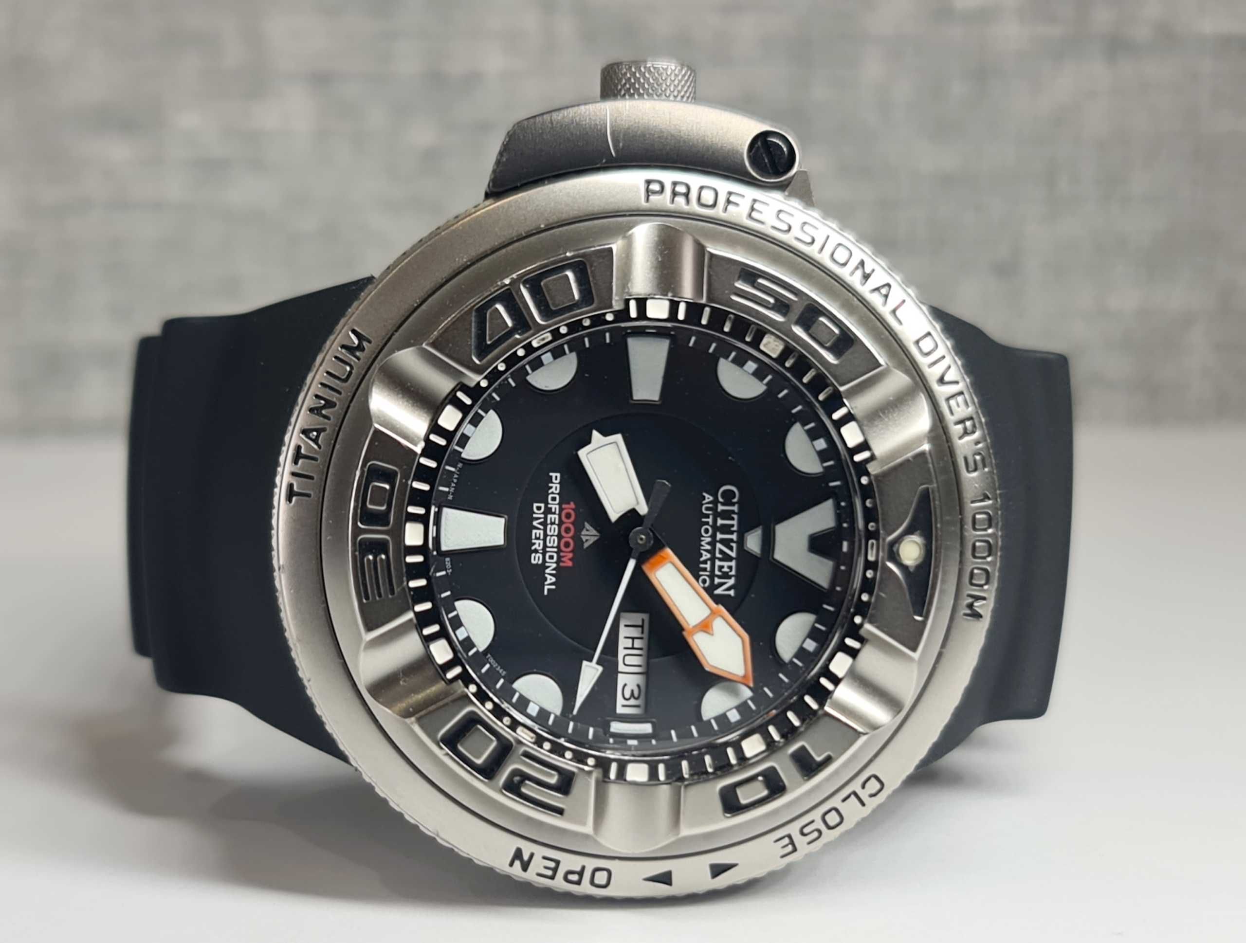 Чоловічий годинник часы Citizen Autozilla Automatic NH6930 1000m Diver