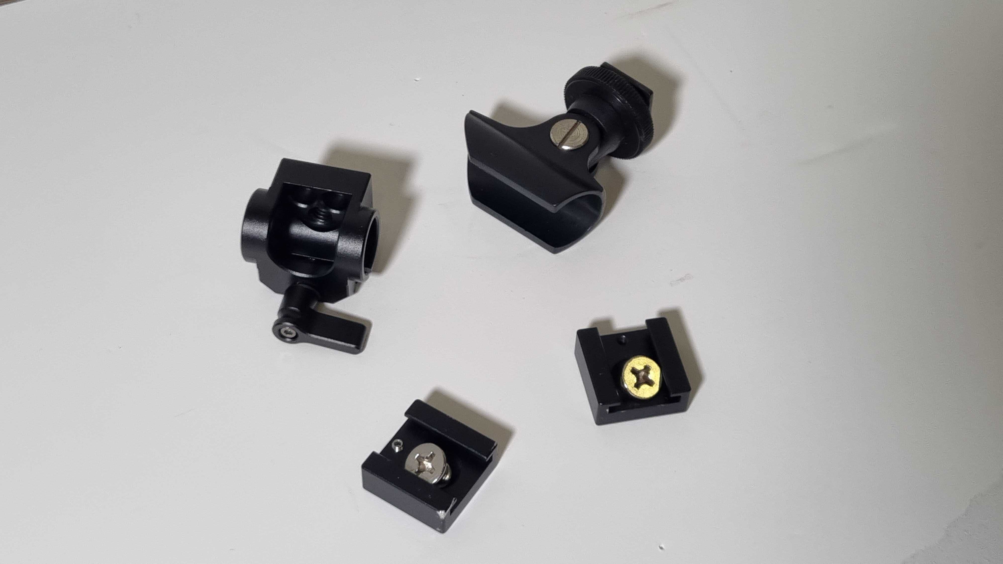 Pack de Acessórios - Cold Shoe, Suporte de Shotgun e Adaptador de 15mm
