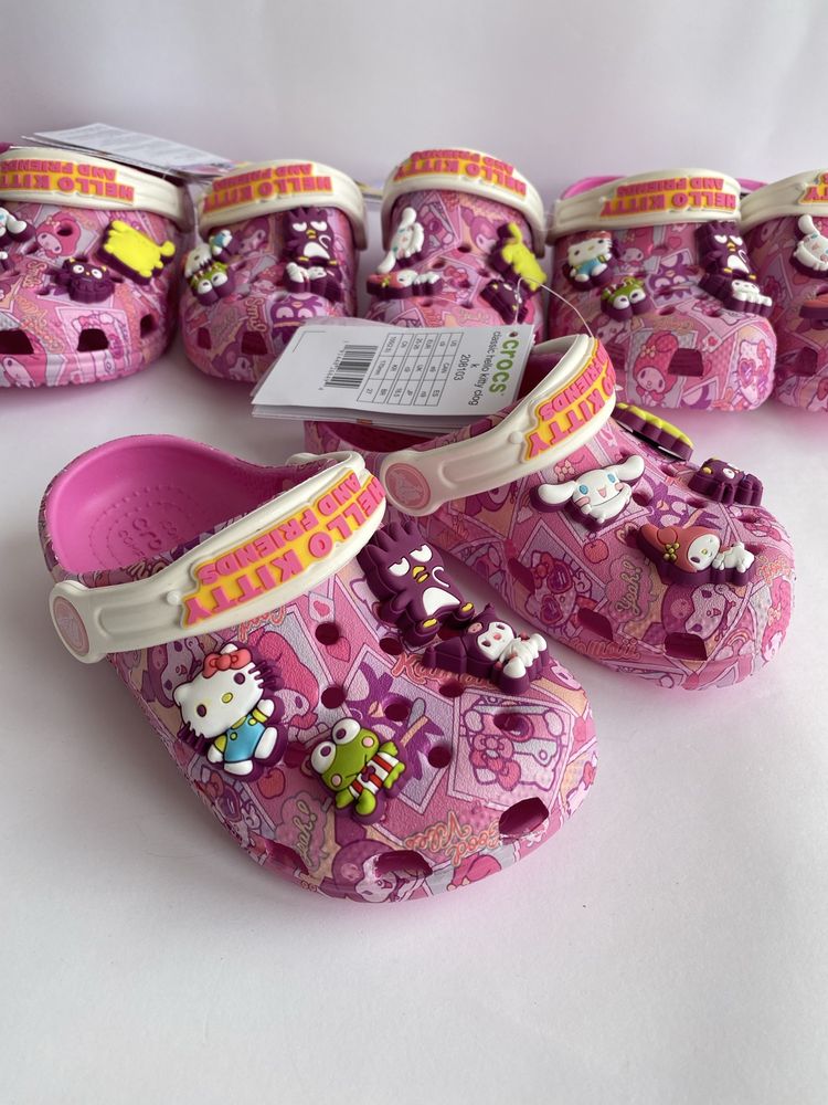 Крокси Хелло Кітті, Куромі, Crocs Hello Kitty дитячі, детские
