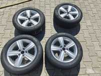 Felgi aluminiowe 5x112 r16 opony zimowe 215x55 vw, audi, skoda
