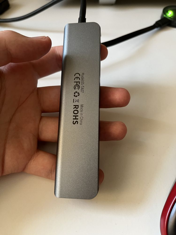 USB hub Essager (usb-c, usb-a, hdmi, sd card) ЮЗБ хаб для ноутбука