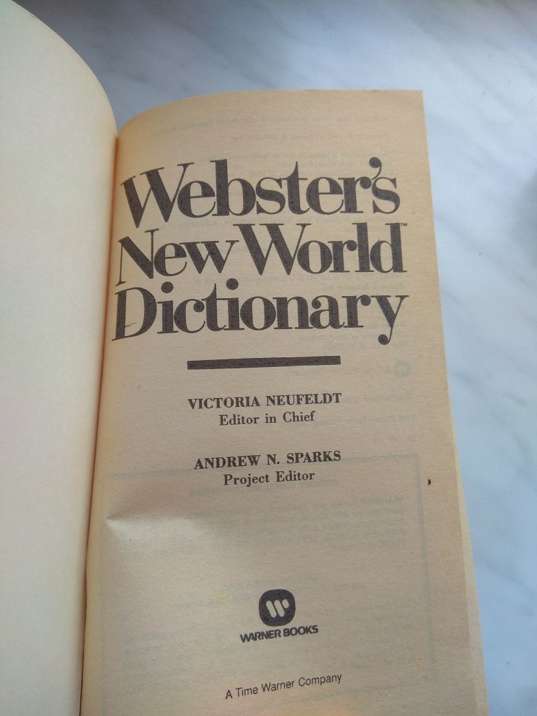 Websters New World Dictionary