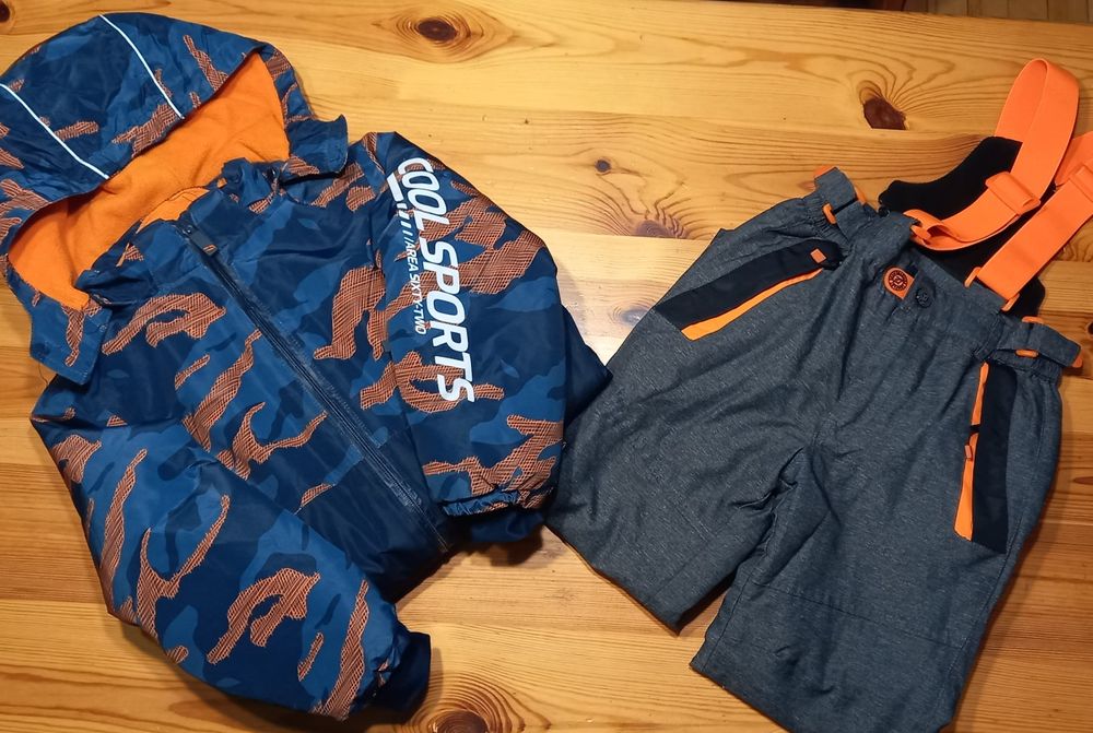 Spodnie narciarskie plus kurtka 116 Cool club + gratis,