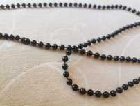 Colar pérolas bolas preto